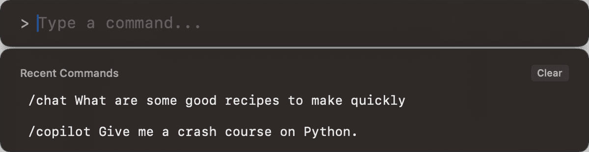 Command Palette